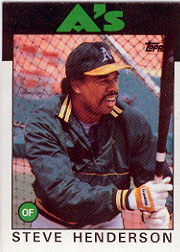 1986 Topps Baseball Cards      748     Steve Henderson